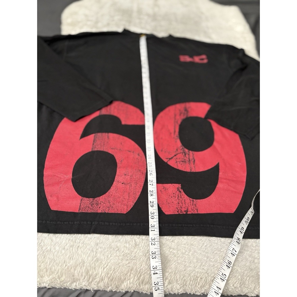 Sean John Y2K Graphic‎ Black Faded Long Sleeve Shirt Size XXL - Picture 5 of 7